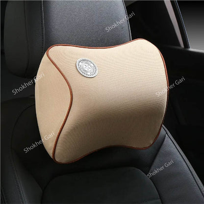 Lumbar Support Pillow Bundle -Car Neck &amp; Back Support Pillow Combo for Comfortable  Drive - 1piece Neck Pillow and 1 Piece Back Support- Memory Foam image 3