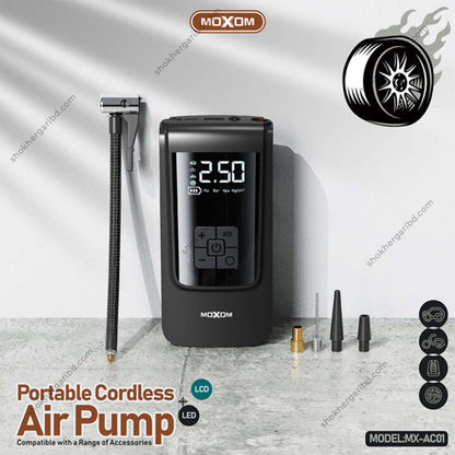 Moxom MODEL:MX-ACOI Portable Cordless Air Pump 4000 mah &amp; Power Bank image 4