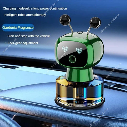 Robot Shaped Automatic Spray Car Perfume Car Fragrance Smart Spray image 0