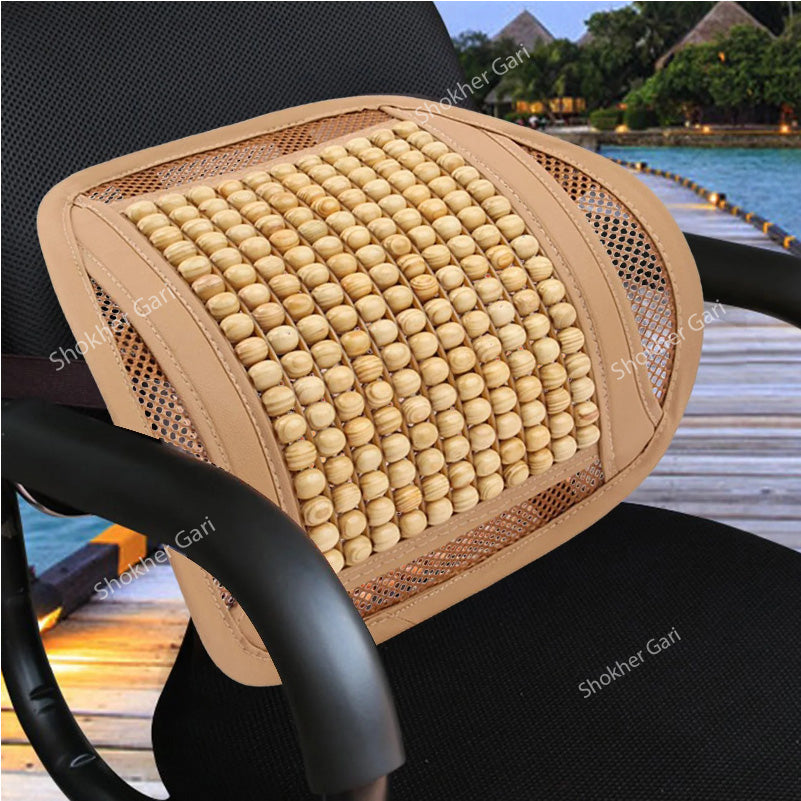 Wooden Back Support for Car Seat image 4