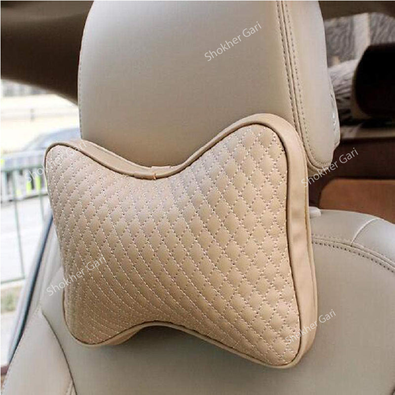 Artificial Leather Neck Pillow- 2 Pieces Set image 9