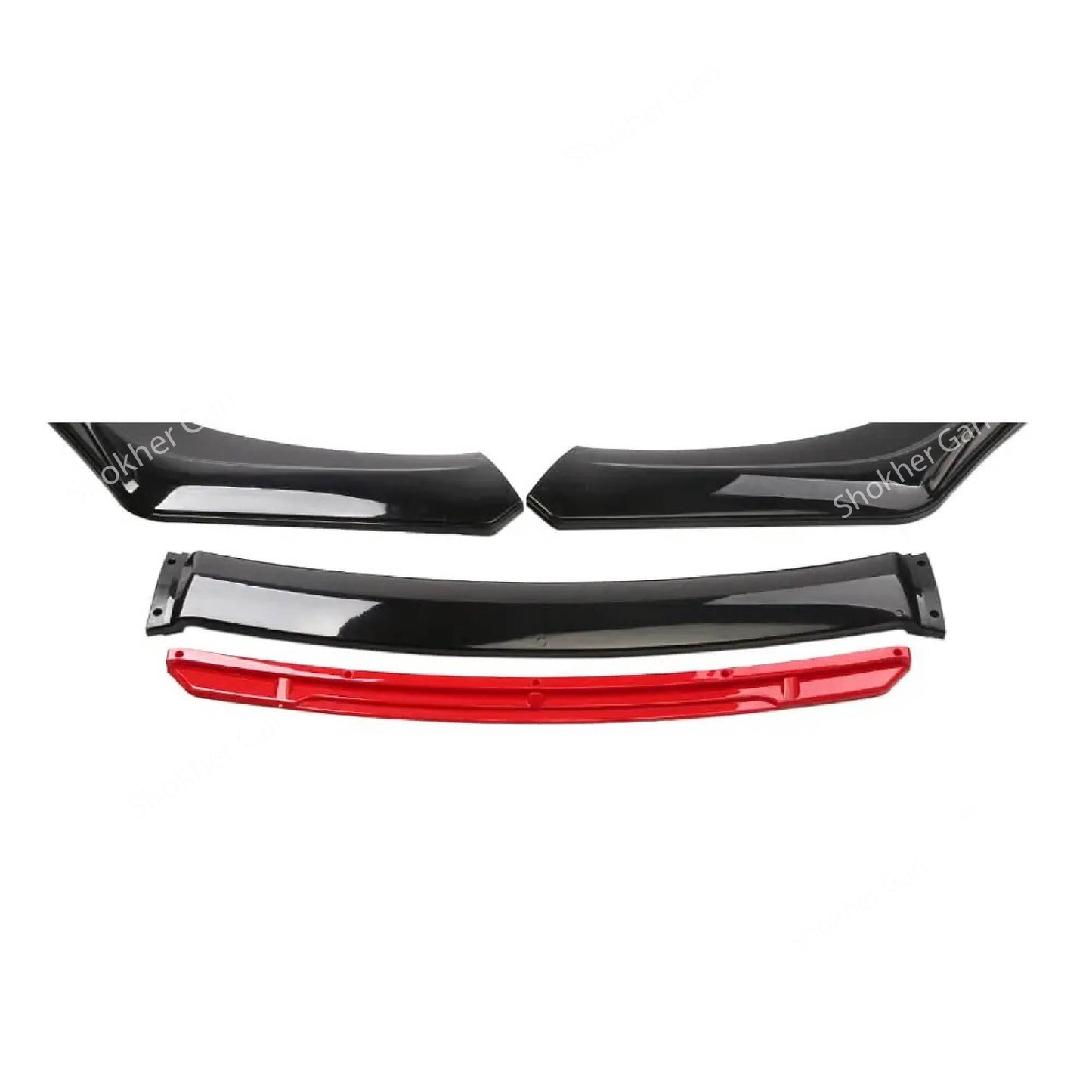 Universal Car Front Diffuser Body Kit Guards 4 pieces Set image 2