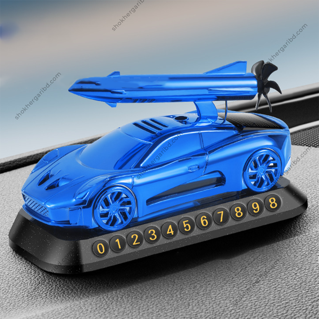 Car Rocket Style Solar perfume with Mobile Number image 5
