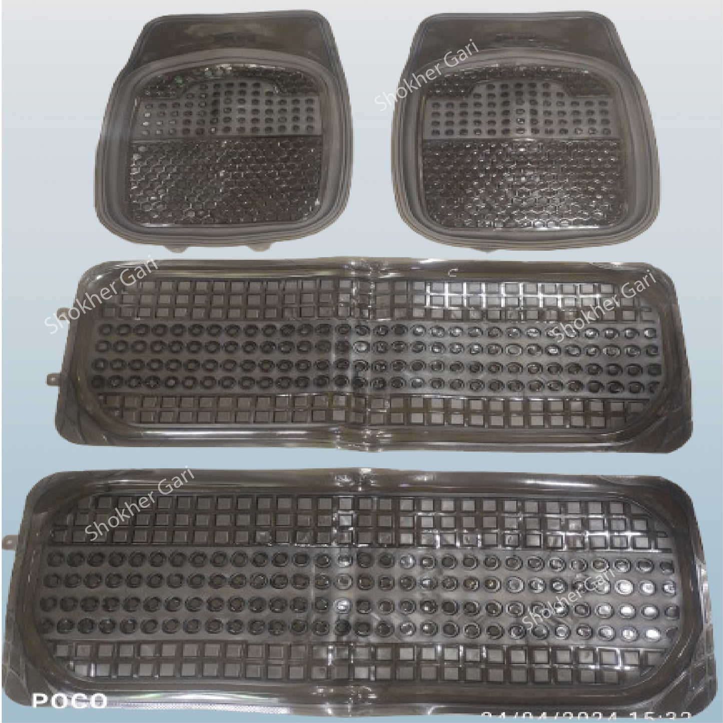 4 Pieces Heavy Duty PVC Rubber Car Floor Mat image 0