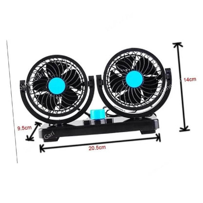 Electric Car Cooling Fan- 12V Electric Dashboard Fan for Cars image 2