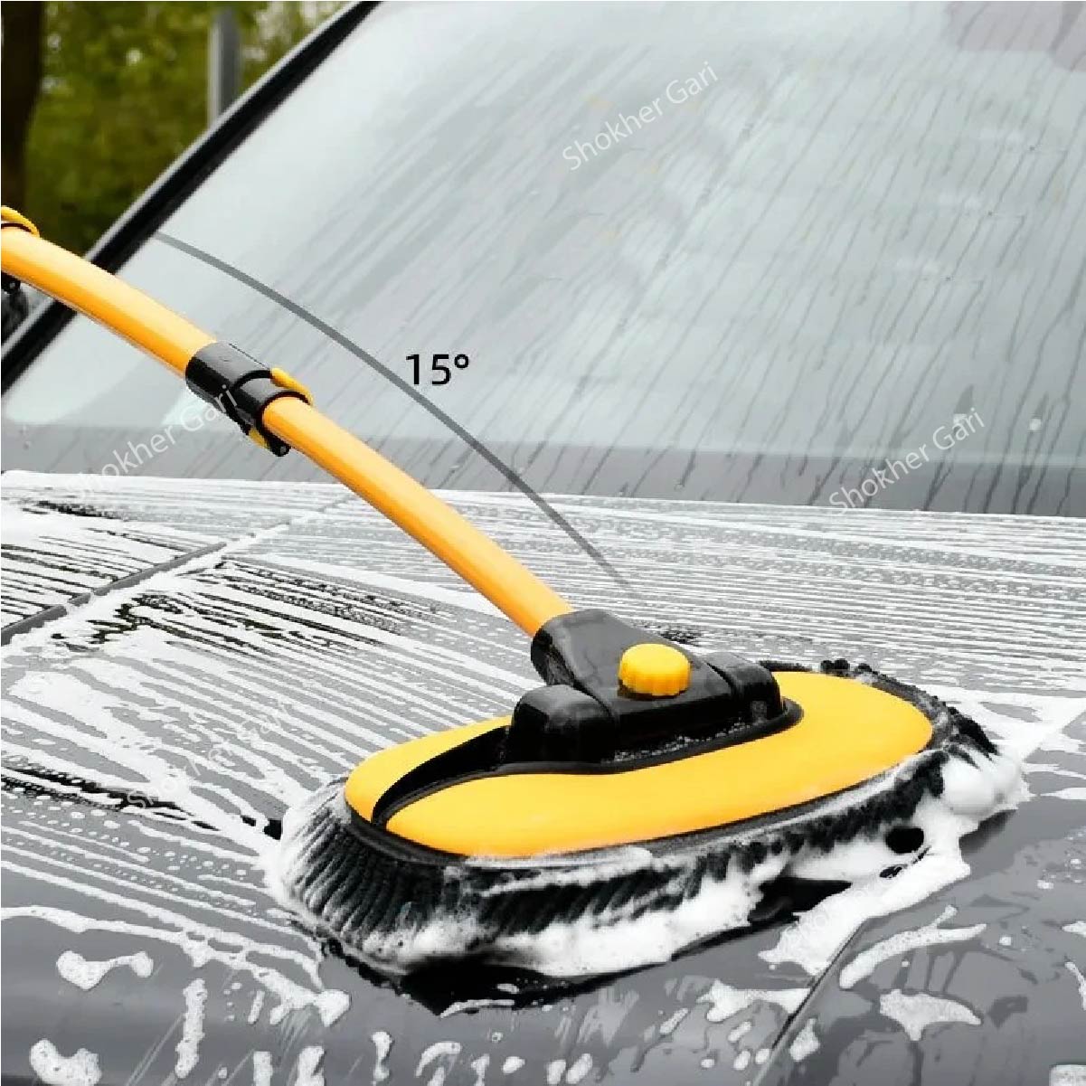 Car Cleaning &amp; Wash Brush with Long Handle image 2