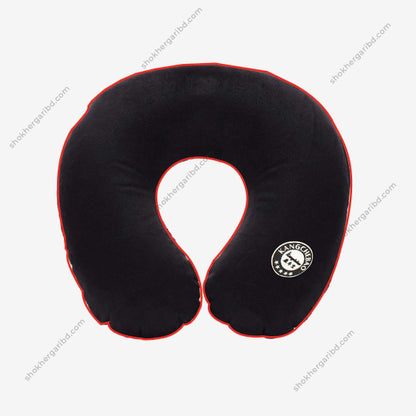 U Style Coloring Round Neck Pillow - Black image