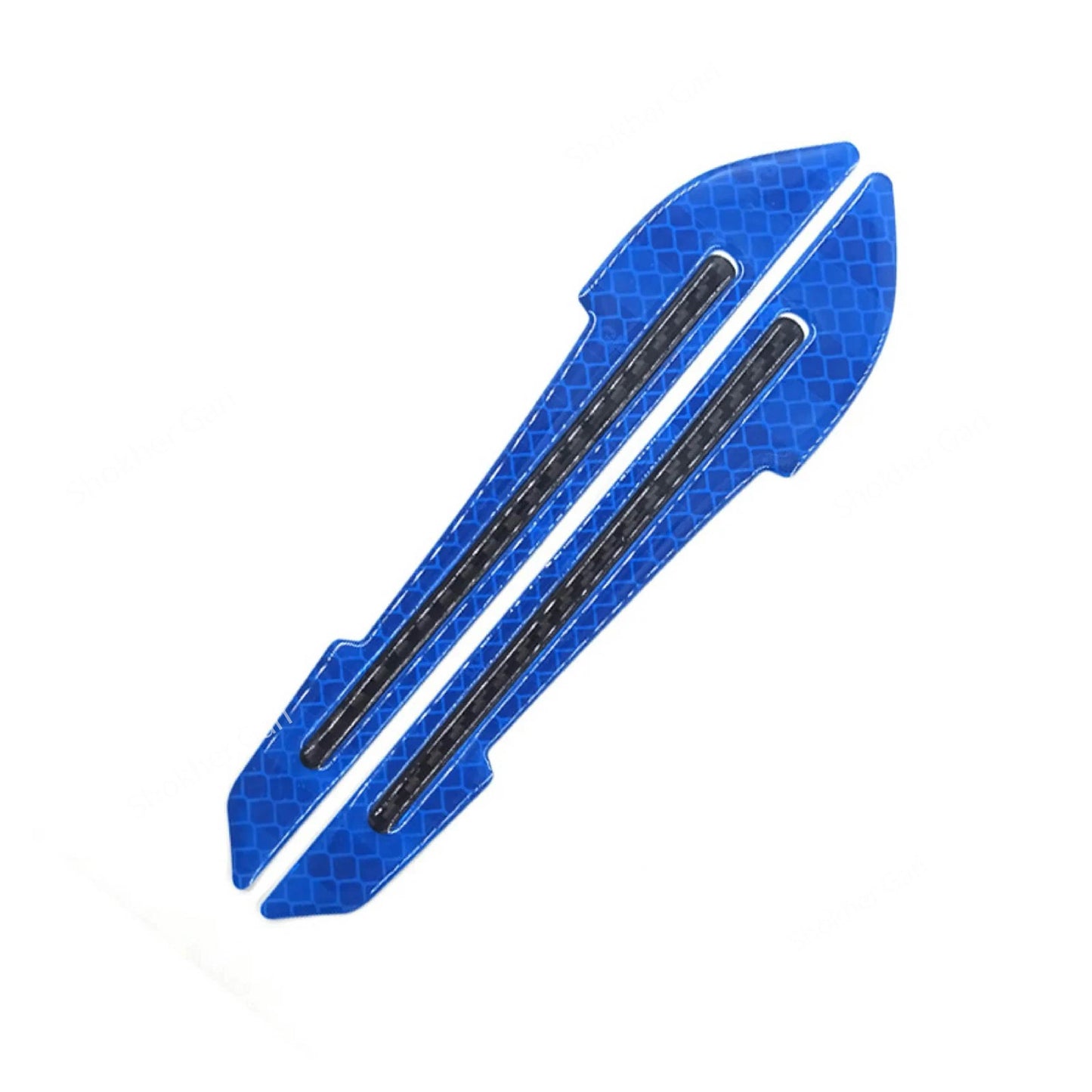 1 Pair Car Rearview Mirror Reflective Sticker - Blue image