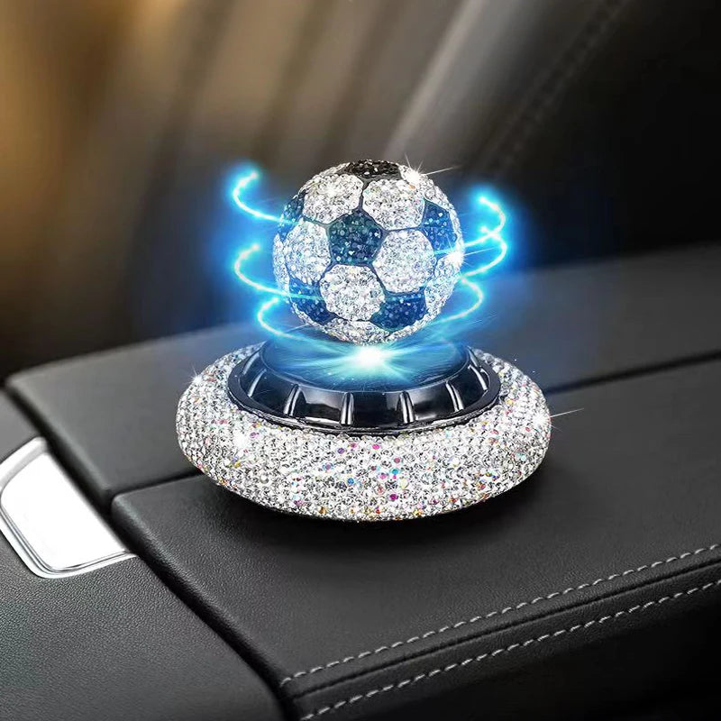 Car Dashboard Stone Football Solar Perfume & Showpiece (2 in 1) image 8