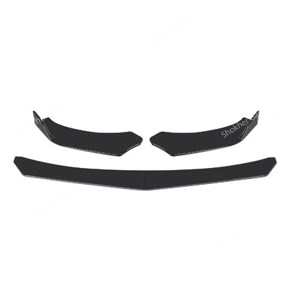 Universal Front Bumper Lip Splitter Spoiler 3pieces set image 1
