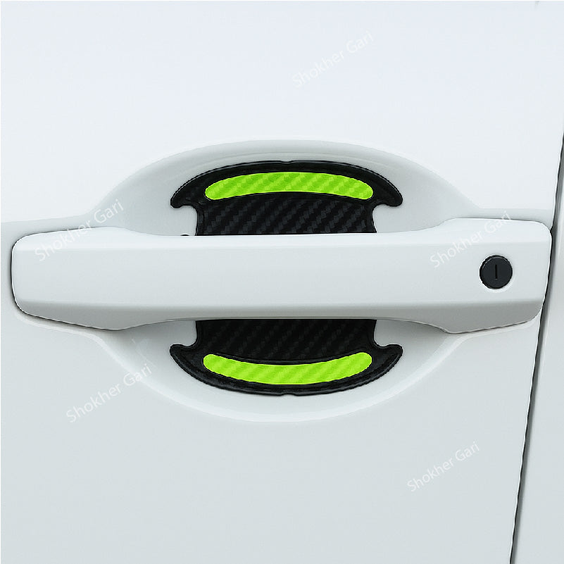 Reflective Door Handle Guard Sticker for Car Door 4 Pieces Set image 3