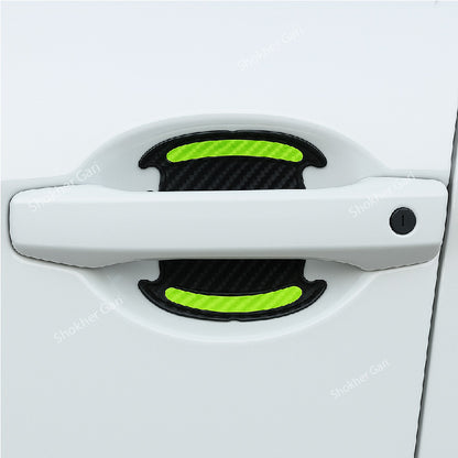 Reflective Door Handle Guard Sticker for Car Door 4 Pieces Set image 3