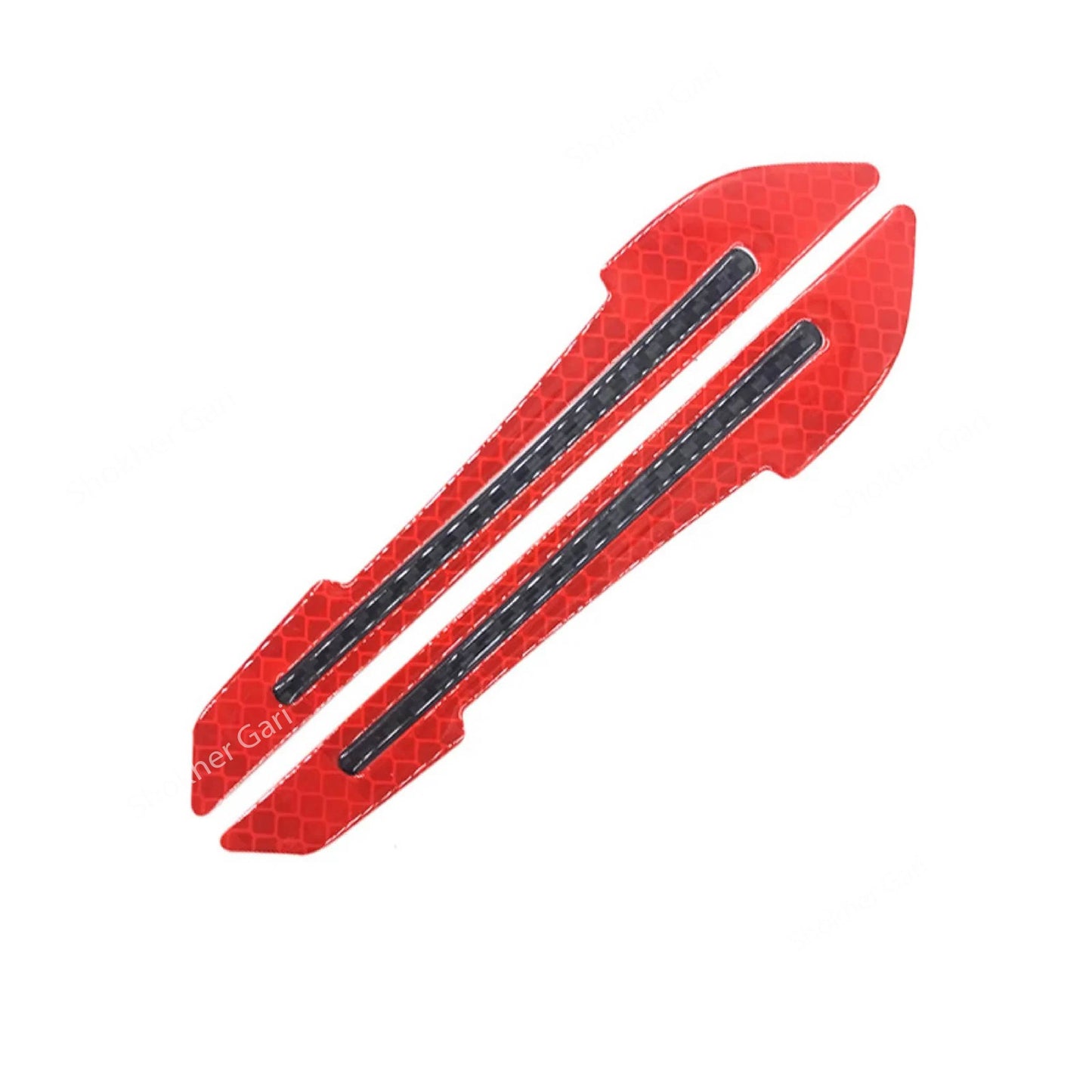 1 Pair Car Rearview Mirror Reflective Sticker - Red image