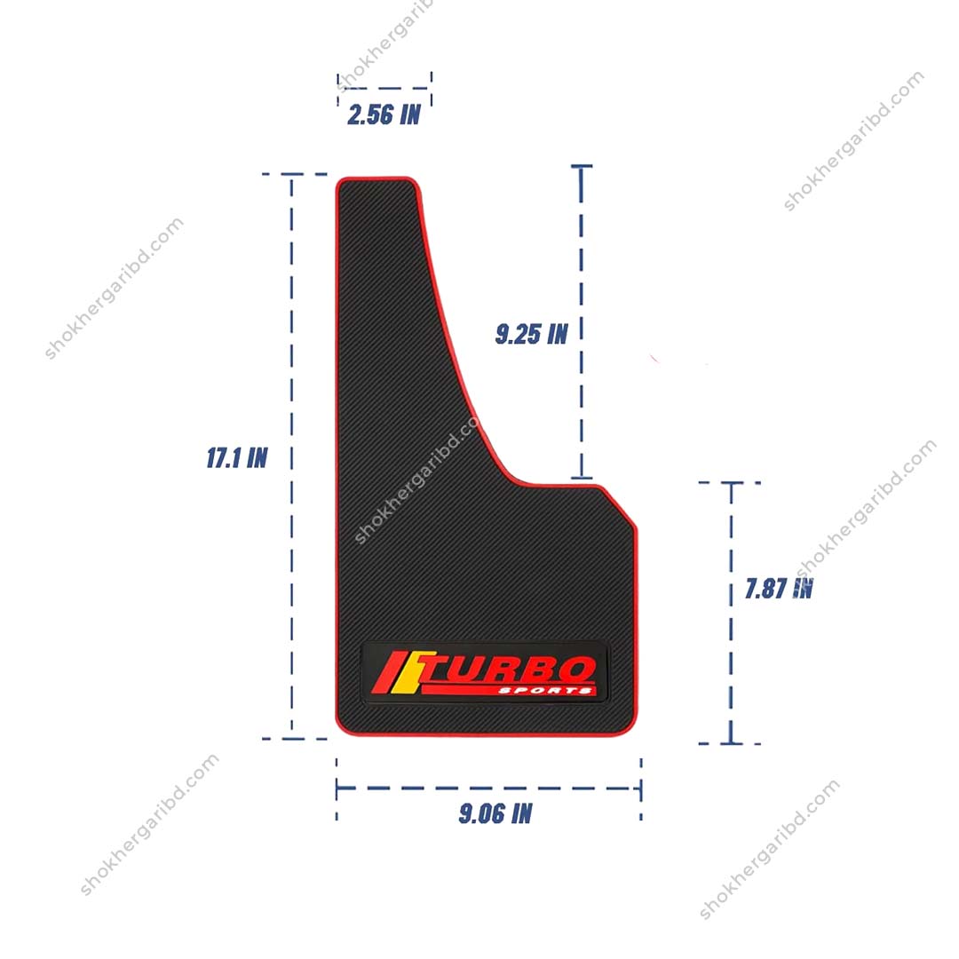 Universal Rubber Fit Soft Mudguard New Version 4 Pices – 1 Set image 2