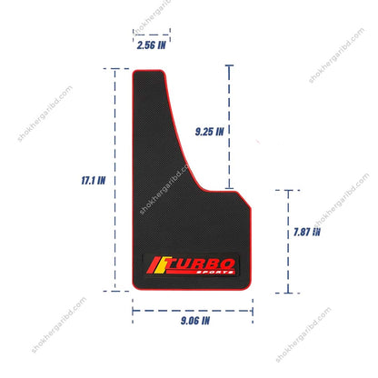 Universal Rubber Fit Soft Mudguard New Version 4 Pices – 1 Set image 2