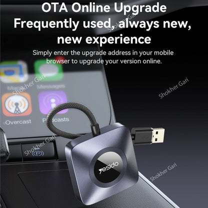 Yesido KM23 Wireless Intelligent Connection Dual-band WIFI Free Adapter Inside Wireless Carplay image 5