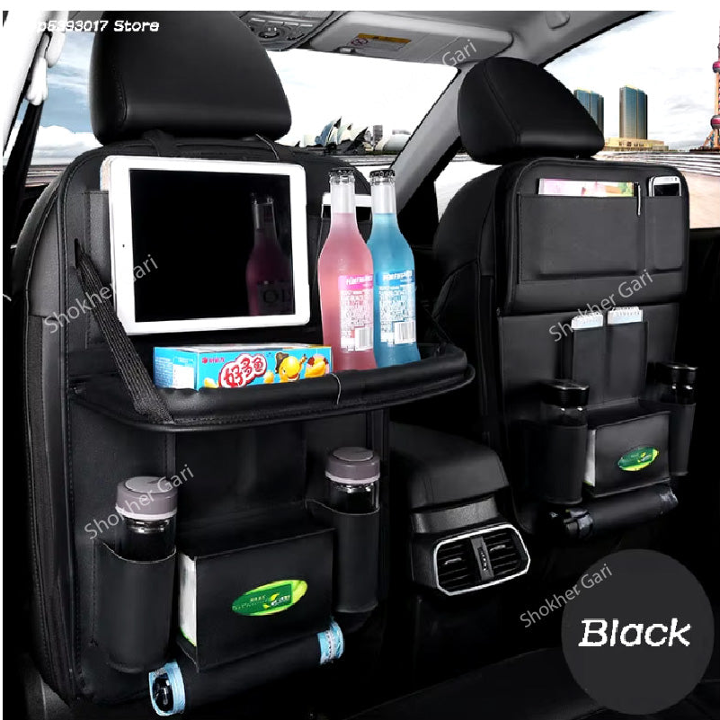 Car Seat Back Organizer- 1 Piece - Black image