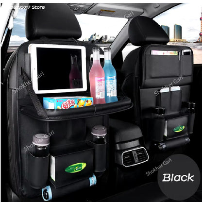 Car Seat Back Organizer- 1 Piece - Black image