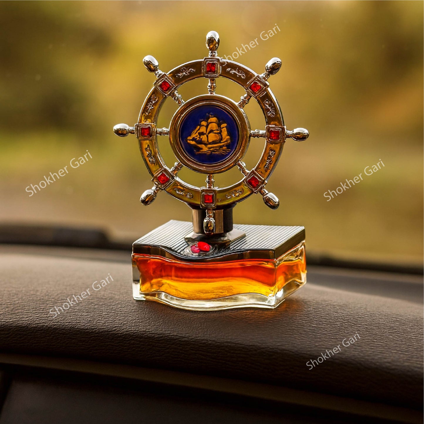 Ship Steering Shape Car Air Freshener image 4