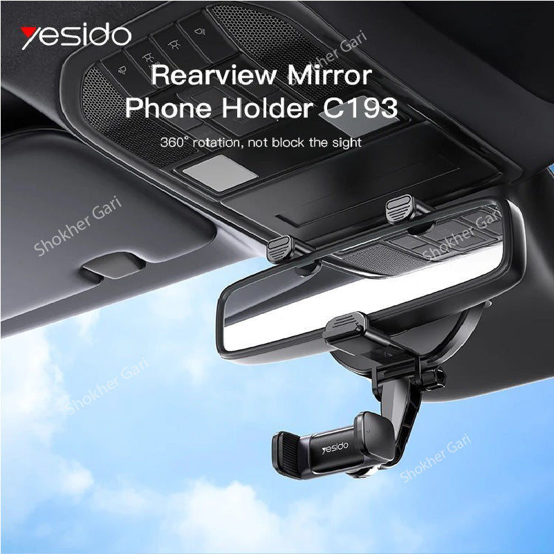 Yesido C193 Rear View Mirror Phone Holder image 4