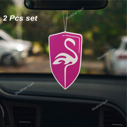 Flamingo Hanging Air Freshener 2pcs image 0
