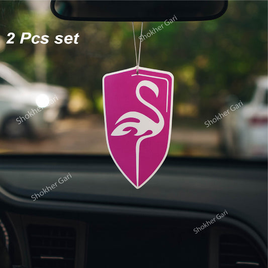 Flamingo Hanging Air Freshener 2pcs image 0