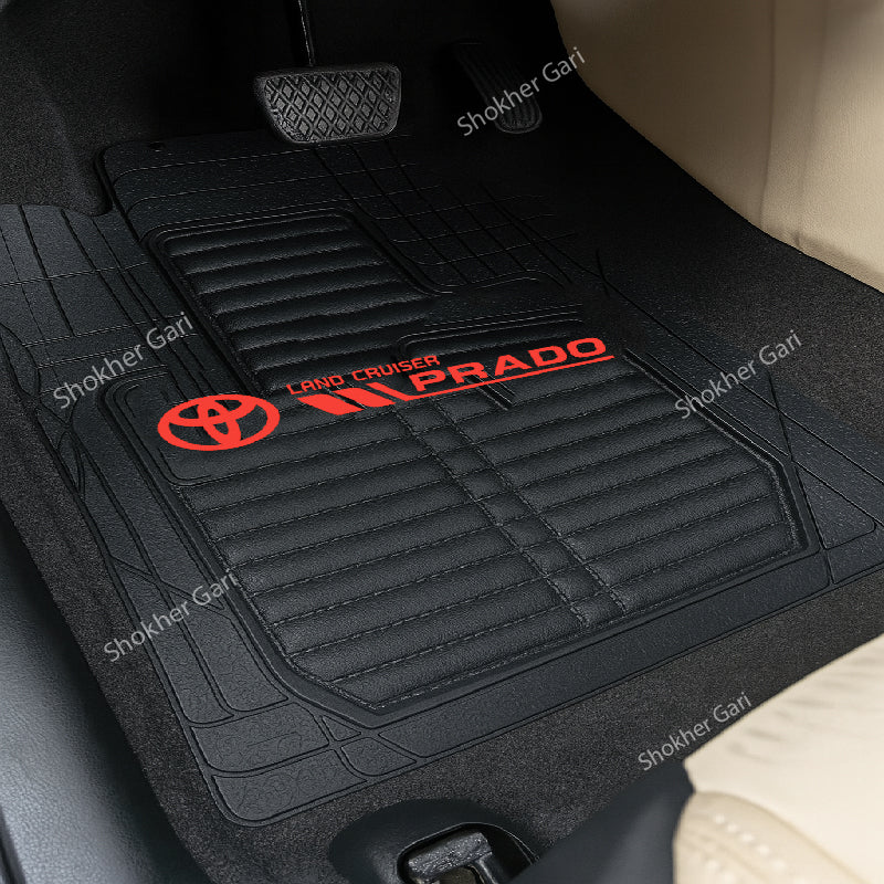 4D Luxury PVC Soft Floor mat 5pcs set image 10