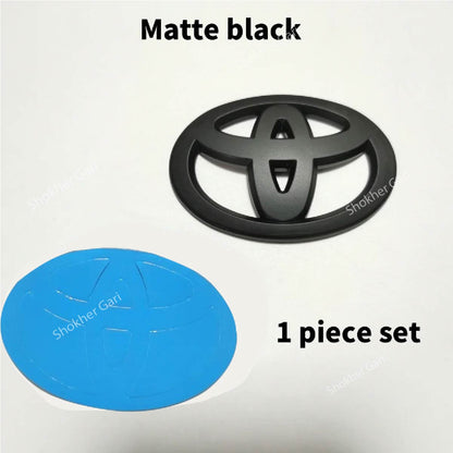 1 Pcs Toyota Steering Wheel logo - Matte Black image