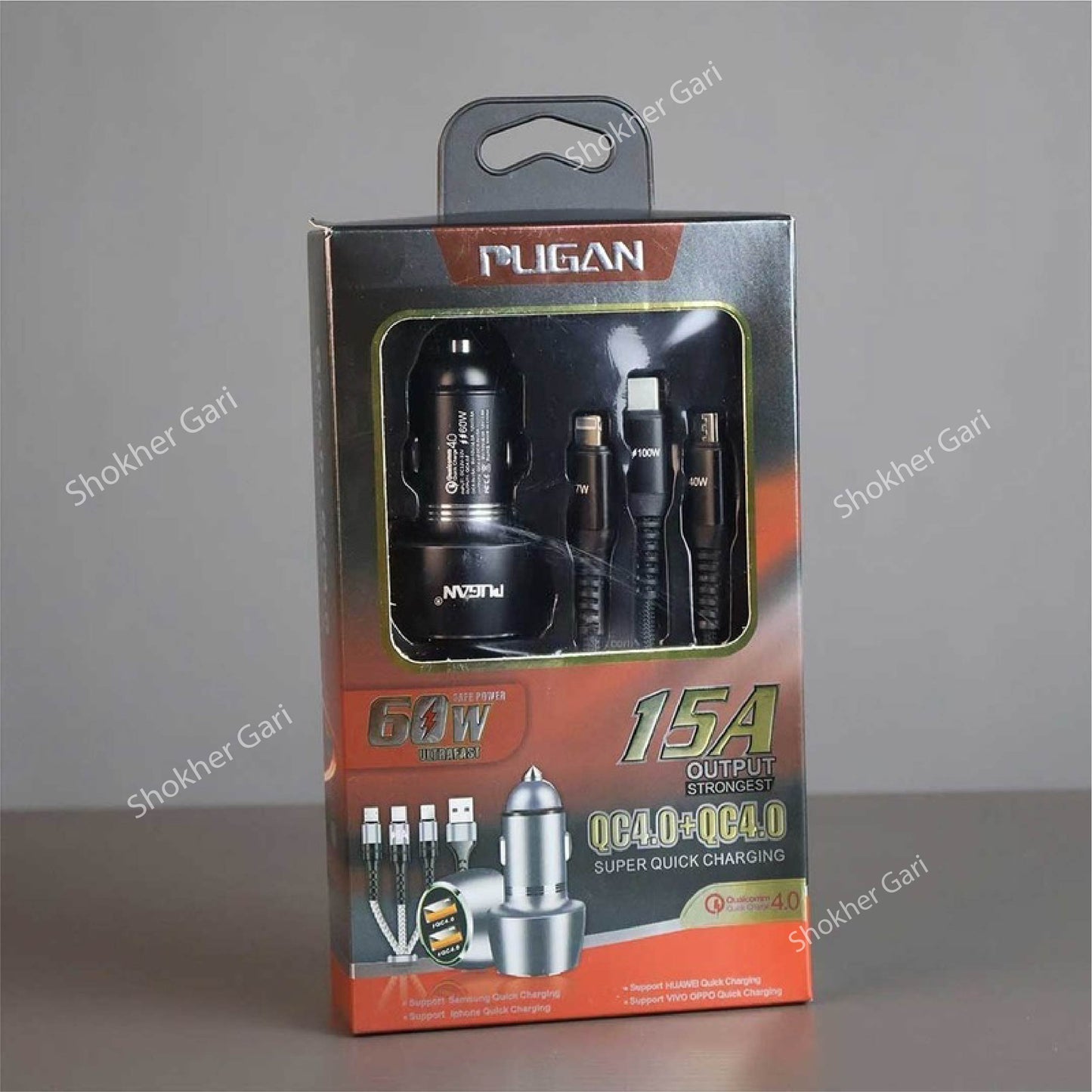 60W 15A Car Fast Charger TK image 1