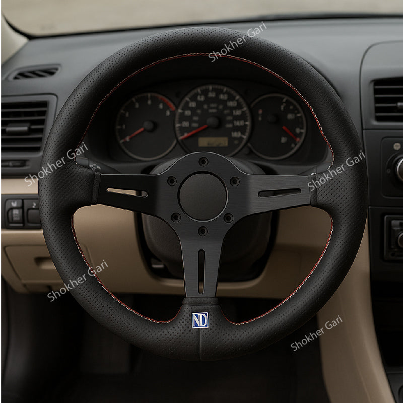 Round Design Premium Steering Wheel - 2 image