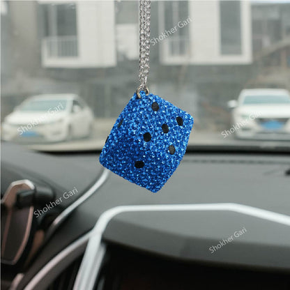 Stone Hanging Dice Car Showpiece For Mirro 1Pcs image 0
