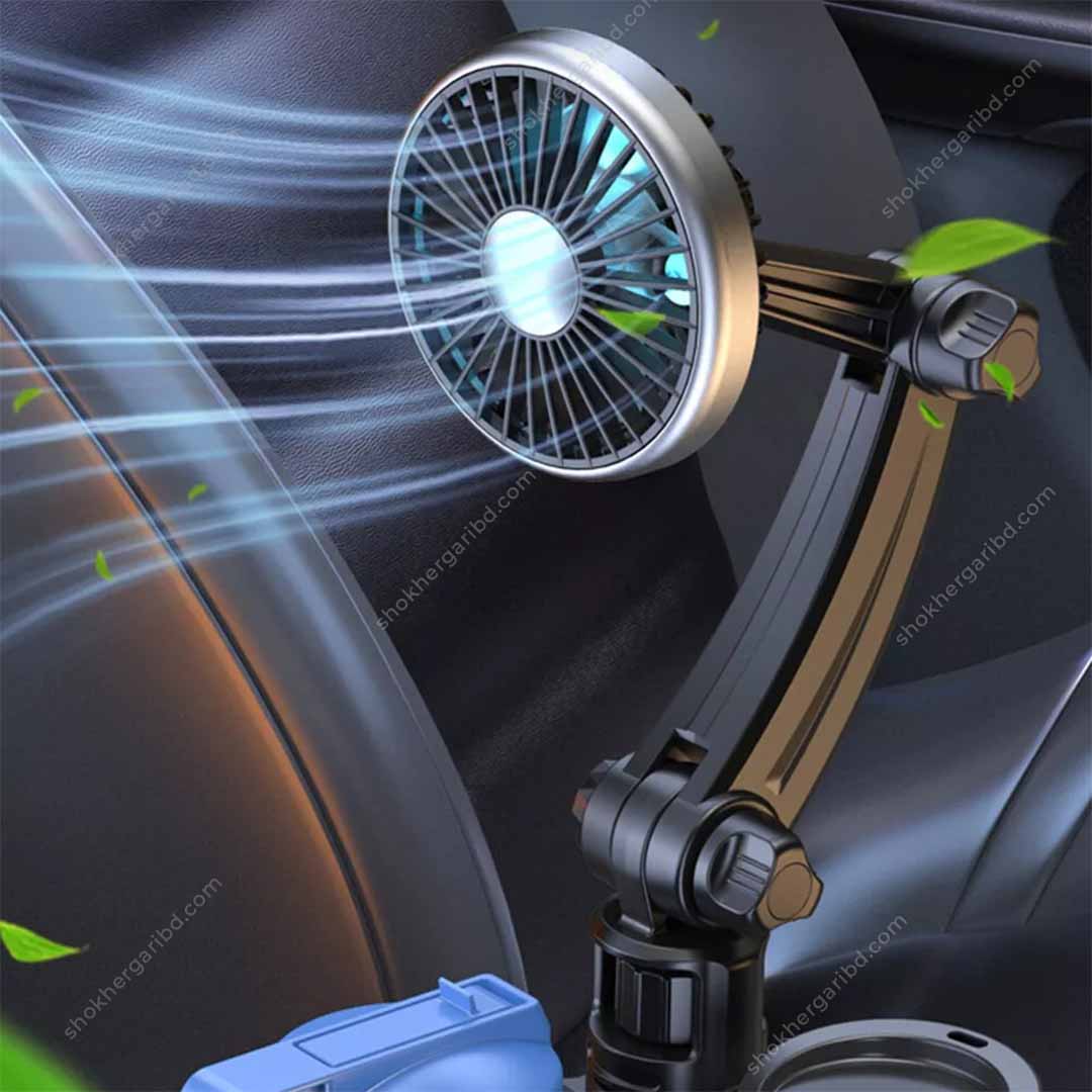 Auto Cup Holder Fan Cooler for Summer image 2