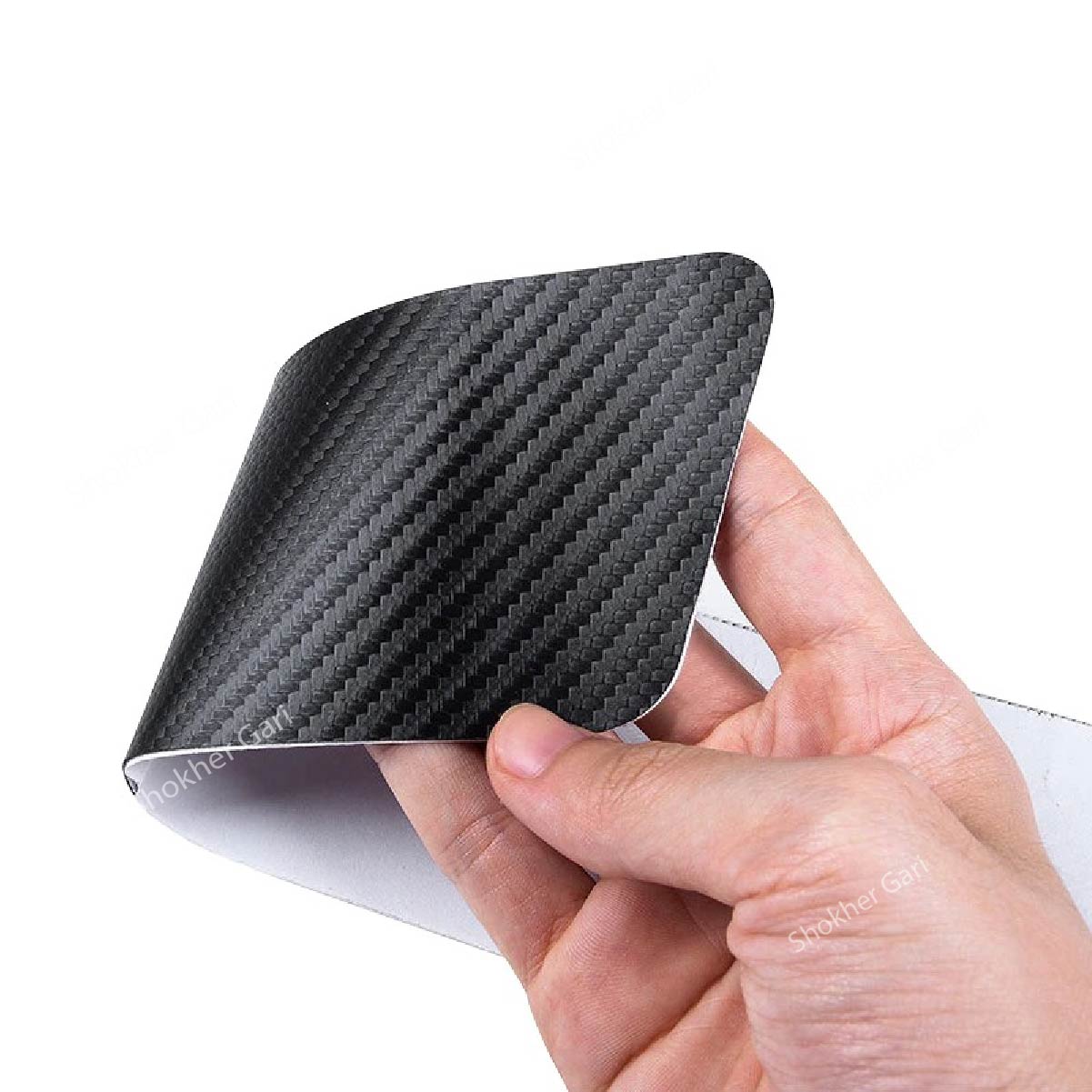 Carbon Fiber Car Door Sill Sticker Protector 4pcs Set image 11