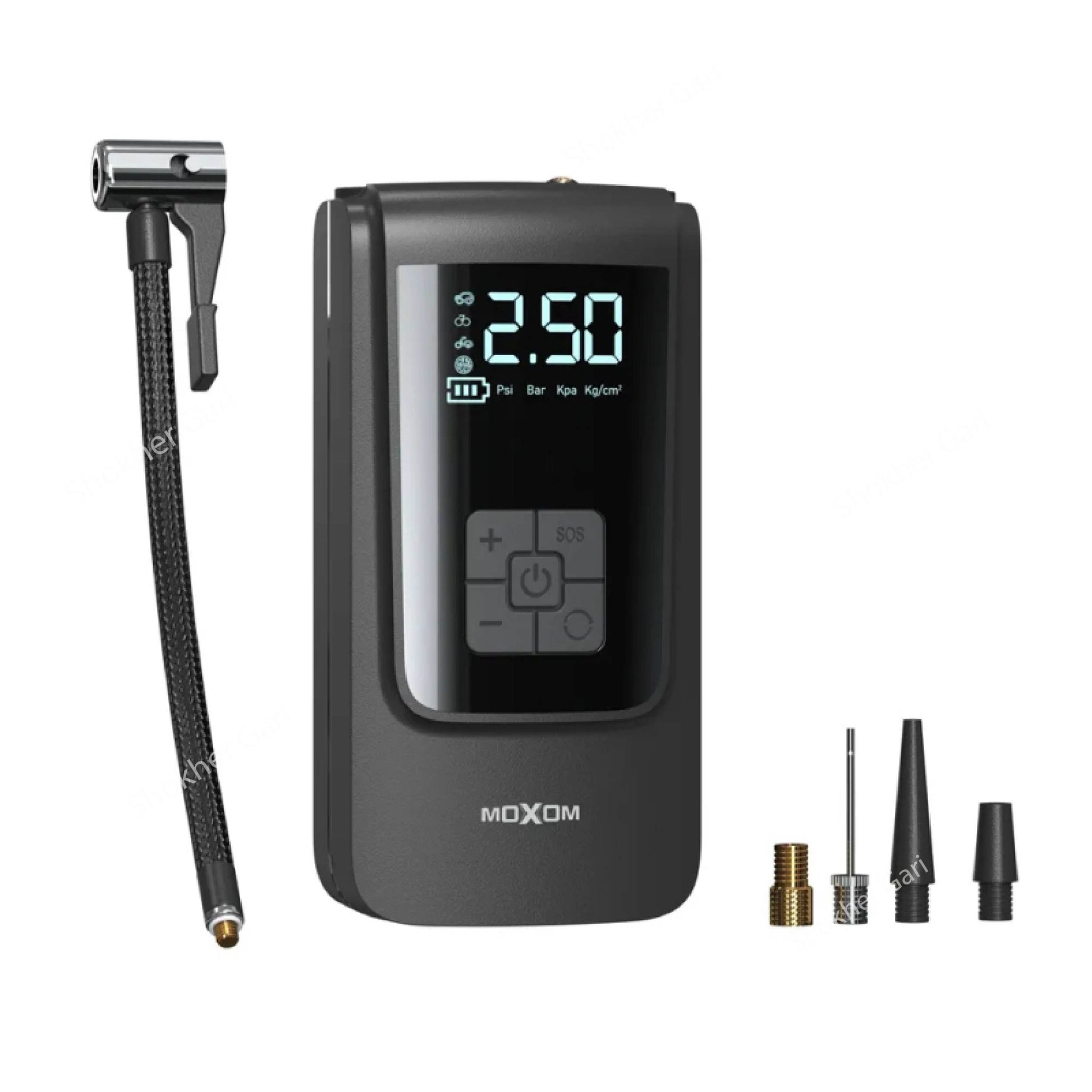 Portable Air Compressor for Car Tires - Car Air Pump MX-AC01 Tire inflator With Power Bank image 1