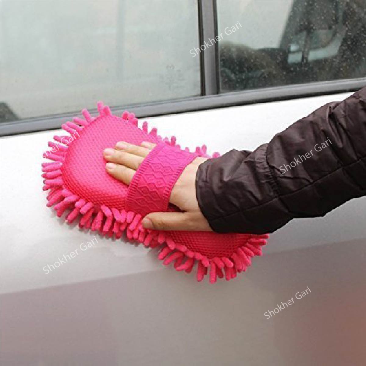 Car Washing Micro Fiber Foam Hand Mitts image 1