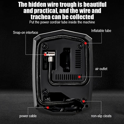 12V Tire Inflator Digital tool set Portable Car image 3