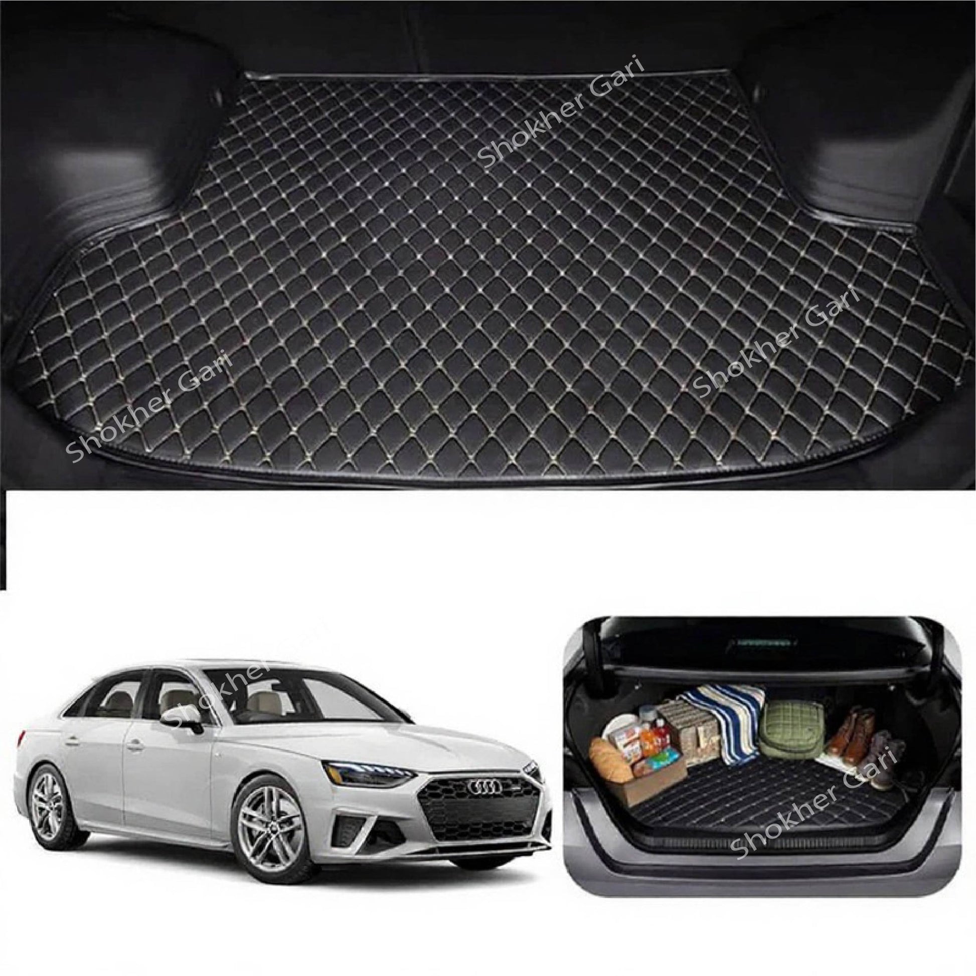 7D Artificial Leather Back Dala Mat For Few Car - 5500 TAKA image