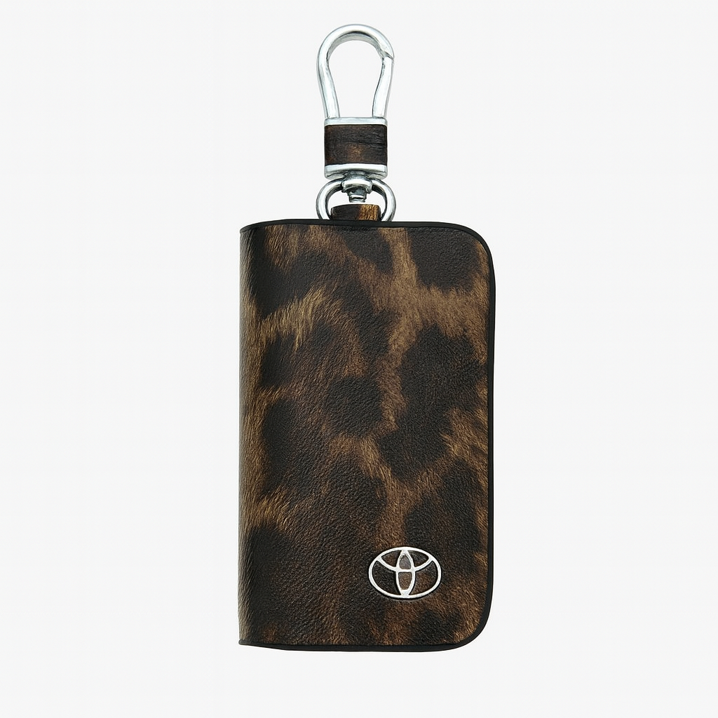 Stylish Toyota PU leather Remote Cover. image 12
