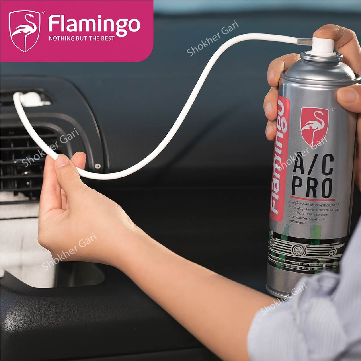 Flamingo A/C Pro 500 ML - Car Air Coordinator Cleaner image 2