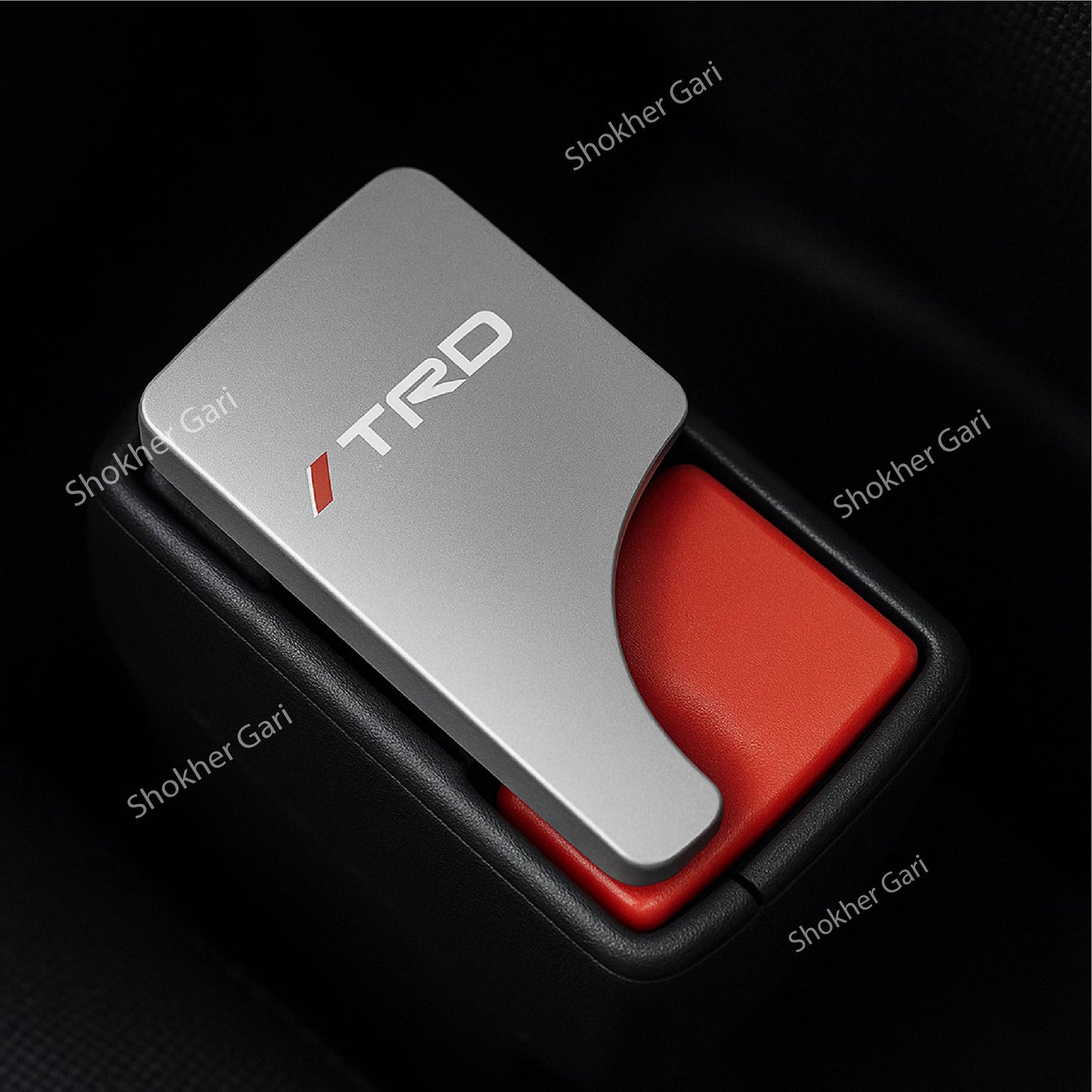 Car Seat Belt Clip Metal With Logo 2 pcs - TRD image