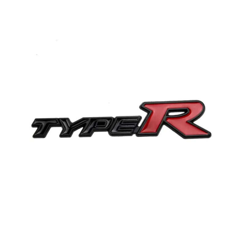 TypeR 3D Metal Car Emblem Sticker Front Grille sleek image 1