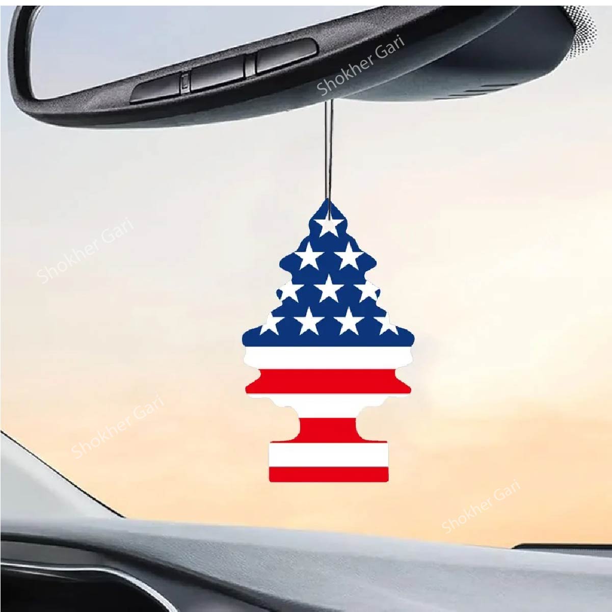 1pcs Orginal USA  Little Trees Car Hanging Trees  Air Freshener - Vanilla Pride image