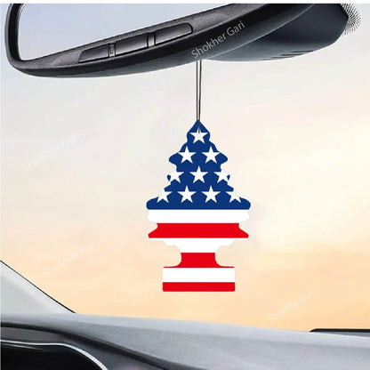 1pcs Orginal USA  Little Trees Car Hanging Trees  Air Freshener - Vanilla Pride image
