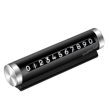 Car Plate Roller Parking Mobile number - Black image