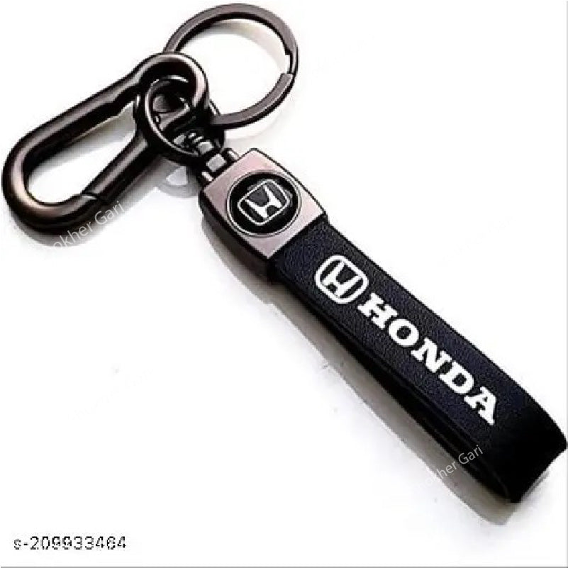 Luxury PU Leather Car Keyring - Honda image