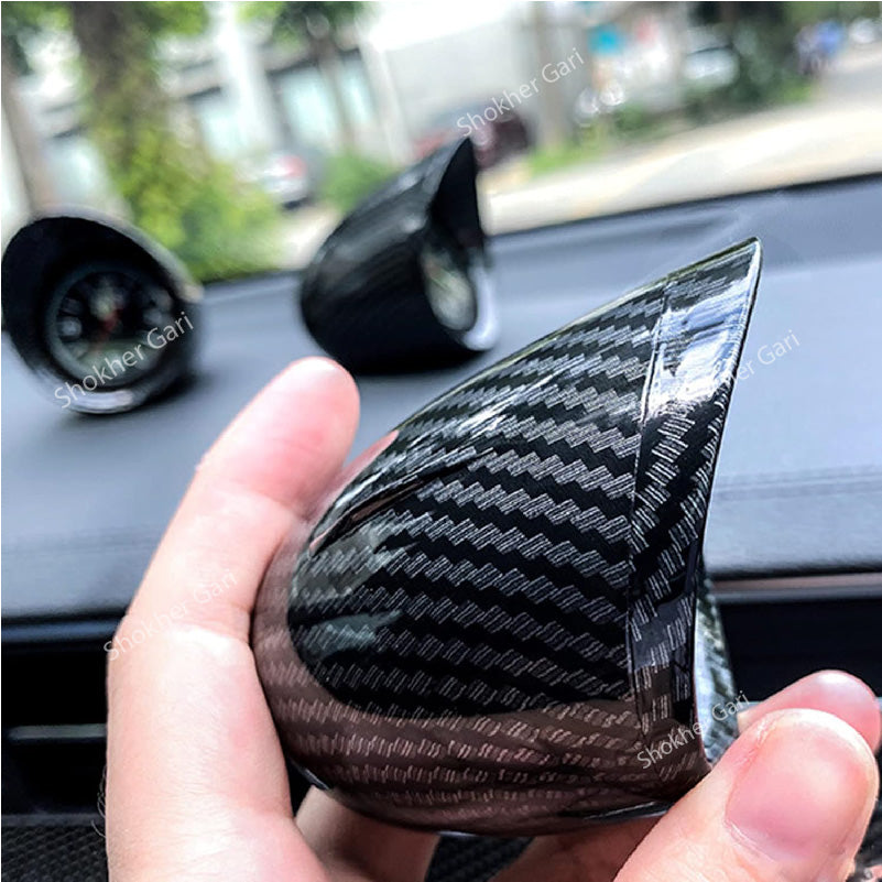 Carbon Fiber Clock for Car Dashboard image 2