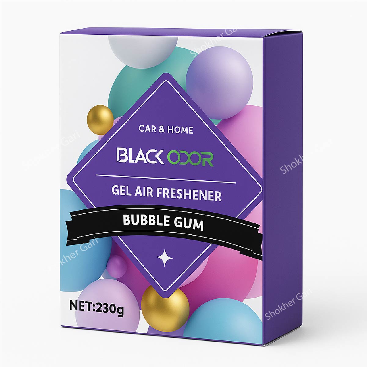 Under Seat Black Odor Car Dry Perfume sent Air freshener - Bubble Gum image