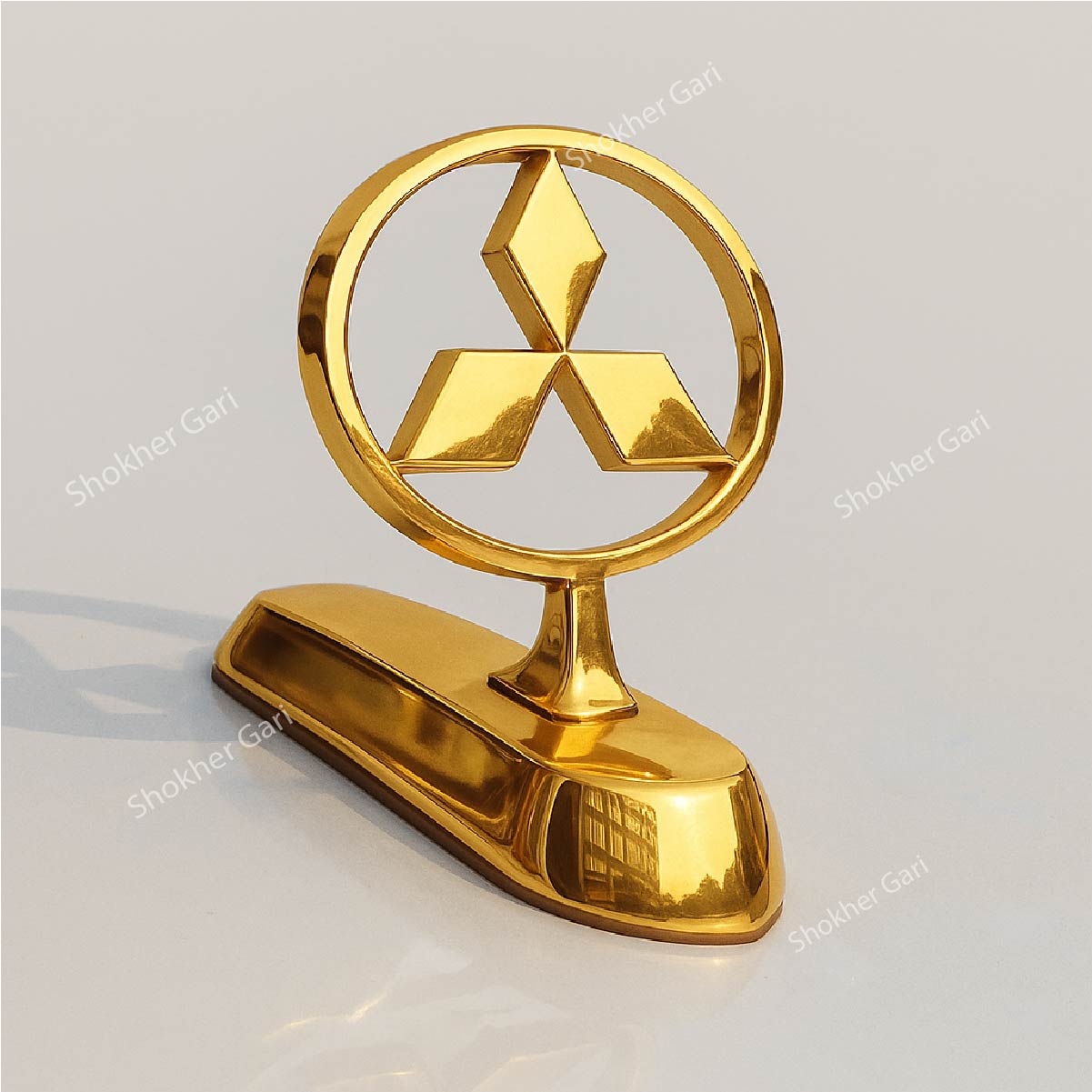 Car Golden Metal Front Hood Bonnet Logo image 5