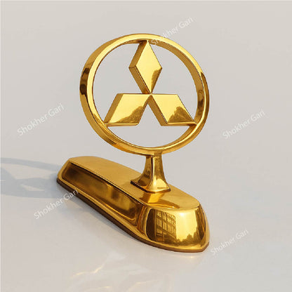 Car Golden Metal Front Hood Bonnet Logo image 5