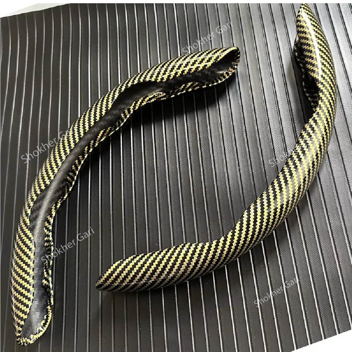 2pcs Laser Carbon Fiber Half Steering Cover image 3